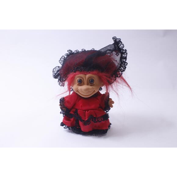 1990s Russ Troll Around the World, Doll, Spain, Flamenco Dancer, Red Dress, - Picture 1 of 3
